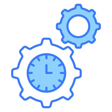 Zaman Yönetimi Finans İlgili Vektör Satır Simgesi. Düzenlenebilir Piksel Mükemmel