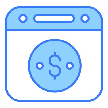 Takvim Finansmanı İlgili Vektör Hattı Simgesi. Düzenlenebilir Piksel Mükemmel