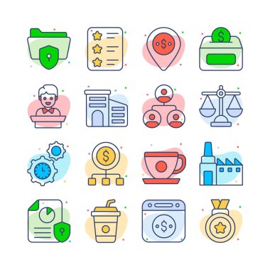 İş ve Mali İlişkili Vektör Simgesi. mobil uygulamalar, arayüz tasarımı: iş, finans