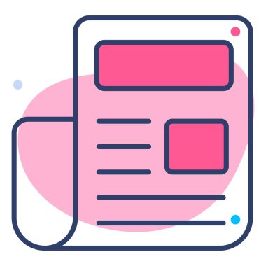 belge Finans İlgili Vektör Satır Simgesi. Düzenlenebilir Piksel Mükemmel.