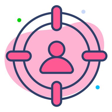  Hedef Finans İlgili Vektör Satır Simgesi. Düzenlenebilir Piksel Mükemmel.