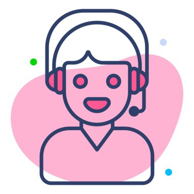 destek servisi Finans İlgili Vektör Satır Simgesi. Düzenlenebilir Piksel Mükemmel.