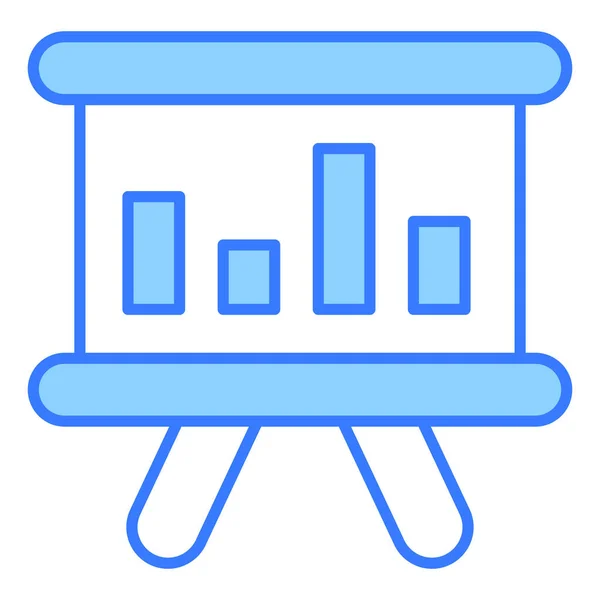 Statists Finance Related Vector Line Icon Upravitelný Tah Pixel Perfektní — Stockový vektor