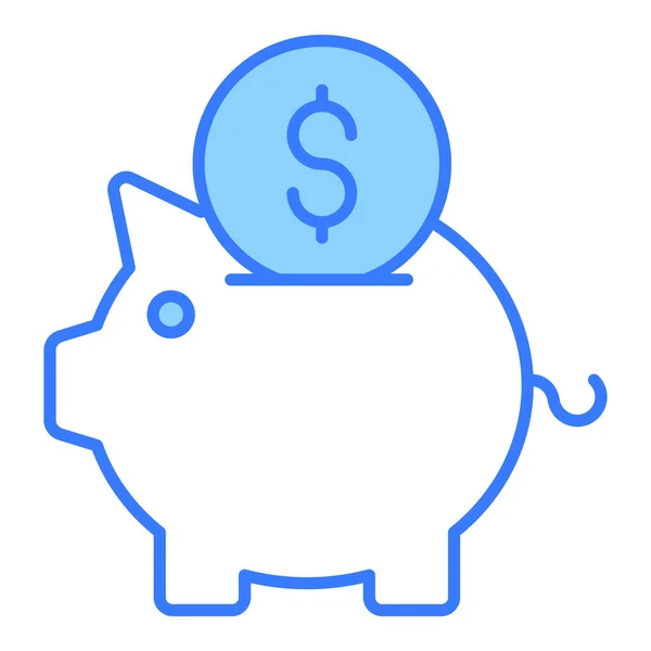 stock vector piggy bank Finance Related Vector Line Icon. Editable Stroke Pixel Perfect.