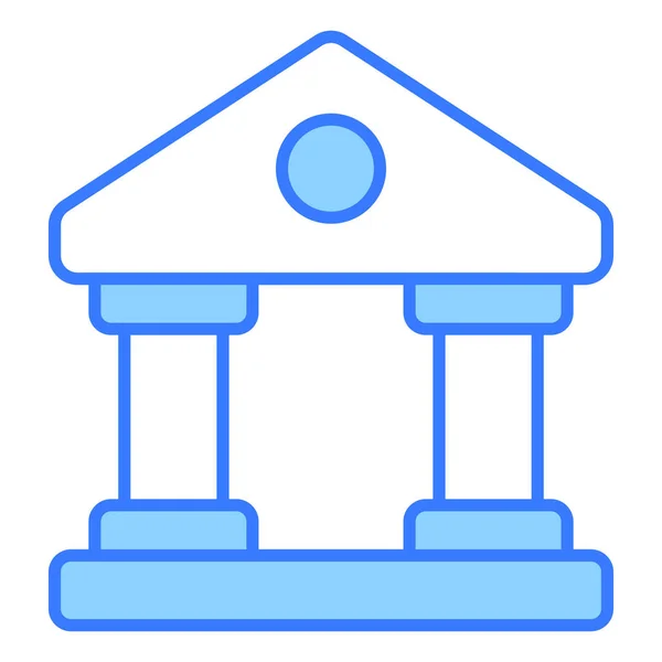Banco Finanças Relacionadas Vector Line Icon Pixel Curso Editável Perfeito — Vetor de Stock