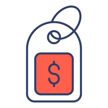 Etiket Finans İlgili Vektör Satır Simgesi. Düzenlenebilir Piksel Mükemmel.