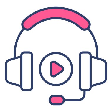 Kulaklık Finansmanı Vektör Hattı Simgesi. Düzenlenebilir Piksel Mükemmel.