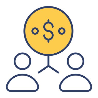 Katkı Finansmanı İlgili Vektör Hattı Simgesi. Düzenlenebilir Piksel Mükemmel.