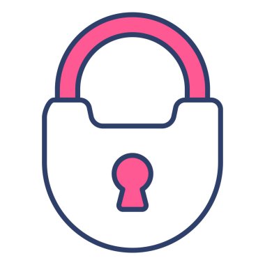 Asma kilit Finans İlgili Vektör Hattı Simgesi. Düzenlenebilir Piksel Mükemmel.