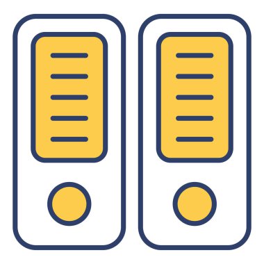 dosya kabı Finans İlgili Vektör Satır Simgesi. Düzenlenebilir Piksel Mükemmel.