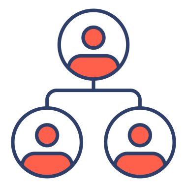 Takım Mali İlişkili Vektör Hattı Simgesi. Düzenlenebilir Piksel Mükemmel.