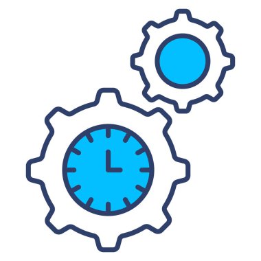 Zaman Yönetimi Finans İlgili Vektör Satır Simgesi. Düzenlenebilir Piksel Mükemmel.