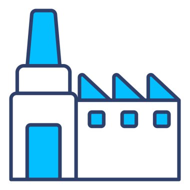 Fabrikanın Finans İlgili Vektör Hattı Simgesi. Düzenlenebilir Piksel Mükemmel.