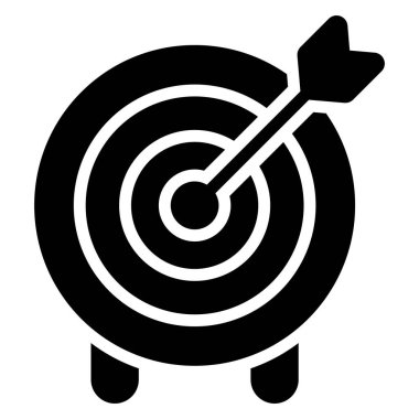 Hedef Finans İlgili Vektör Satır Simgesi. Düzenlenebilir Piksel Mükemmel.