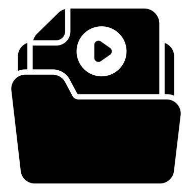 Video dosyası Finans İlgili Vektör Satırı Simgesi. Düzenlenebilir Piksel Mükemmel.