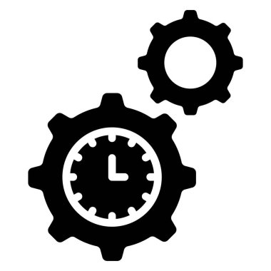 Zaman Yönetimi Finans İlgili Vektör Satır Simgesi. Düzenlenebilir Piksel Mükemmel.