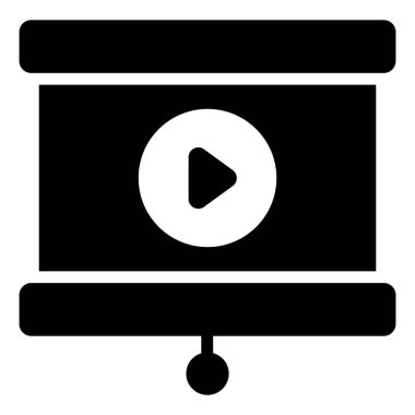 Sunum Finans İlgili Vektör Satırı Simgesi. Düzenlenebilir Piksel Mükemmel.