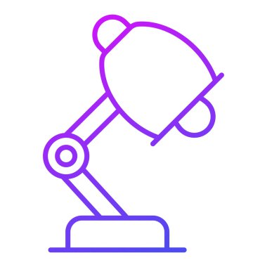 Masa lambası Finans İlgili Vektör Hattı Simgesi. Düzenlenebilir Piksel Mükemmel.