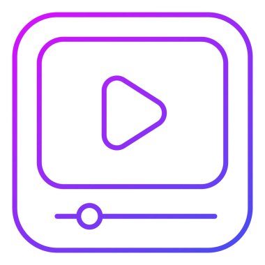 ortam oynatıcı Finans İlgili Vektör Satır Simgesi. Düzenlenebilir Piksel Mükemmel.