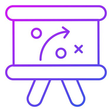 Strateji kurulu İlgili Vektör Hattı Simgesi. Düzenlenebilir Piksel Mükemmel.