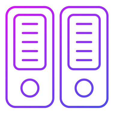 dosya kabı Finans İlgili Vektör Satır Simgesi. Düzenlenebilir Piksel Mükemmel.