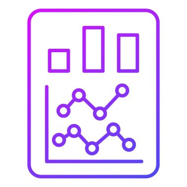 Rapor Finans İlgili Vektör Hattı Simgesi. Düzenlenebilir Piksel Mükemmel.