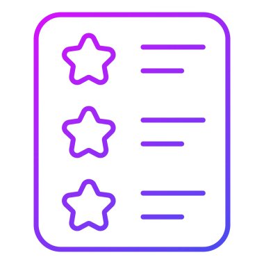 Finans İlgili Vektör Satır Simgesini gözden geçirir. Düzenlenebilir Piksel Mükemmel.