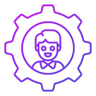 Yönetim hizmeti Finans İlgili Vektör Satır Simgesi. Düzenlenebilir Piksel Mükemmel.