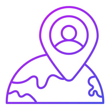 konum işareti Finans İlgili Vektör Satır Simgesi. Düzenlenebilir Piksel Mükemmel.