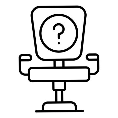 Ofis başkanı Finans İlgili Vektör Hattı Simgesi. Düzenlenebilir Piksel Mükemmel.