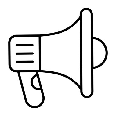 Megafon Finans İlgili Vektör Hattı Simgesi. Düzenlenebilir Piksel Mükemmel.