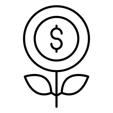 Para fabrikası Finans İlgili Vektör Hattı Simgesi. Düzenlenebilir Piksel Mükemmel.