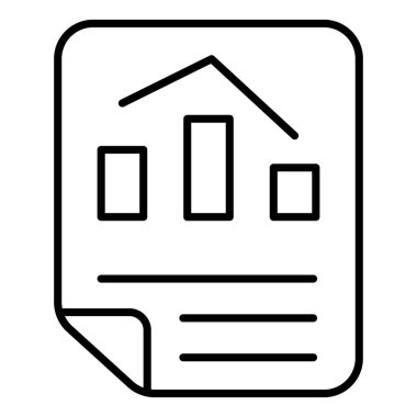 Dosya Finansmanı İlgili Vektör Satırı Simgesi raporunu yaz. Düzenlenebilir Piksel Mükemmel.