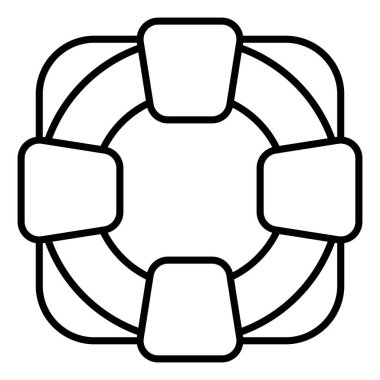 Cankurtaran Finans İlgili Vektör Hattı Simgesi. Düzenlenebilir Piksel Mükemmel 