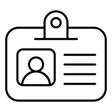 Kimlik kartı Finansmanı İlgili Vektör Satır Simgesi. Düzenlenebilir Piksel Mükemmel