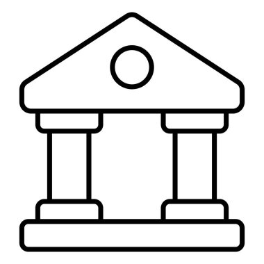 Banka Finansmanı İlgili Vektör Hattı Simgesi. Düzenlenebilir Piksel Mükemmel.