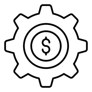  Finansal Yönetim Finansmanı Vektör Hattı Simgesi. Düzenlenebilir Piksel Mükemmel.