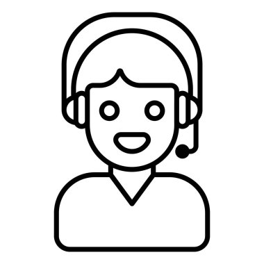 destek servisi Finans İlgili Vektör Satır Simgesi. Düzenlenebilir Piksel Mükemmel.