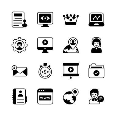 İş ve Mali İlişkili Vektör Simgesi. mobil uygulamalar, arayüz tasarımı: iş, finans