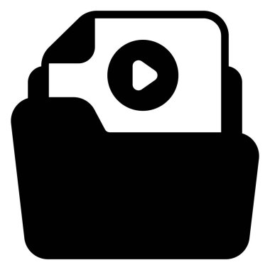 Video dosyası Finans İlgili Vektör Satırı Simgesi. Düzenlenebilir Piksel Mükemmel.