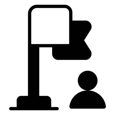 Bayrak Finansmanı İlgili Vektör Hattı Simgesi. Düzenlenebilir Piksel Mükemmel.