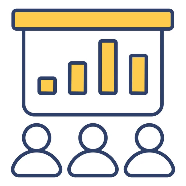 Stock vector presentation Finance Related Vector Line Icon. Editable Stroke Pixel Perfect.