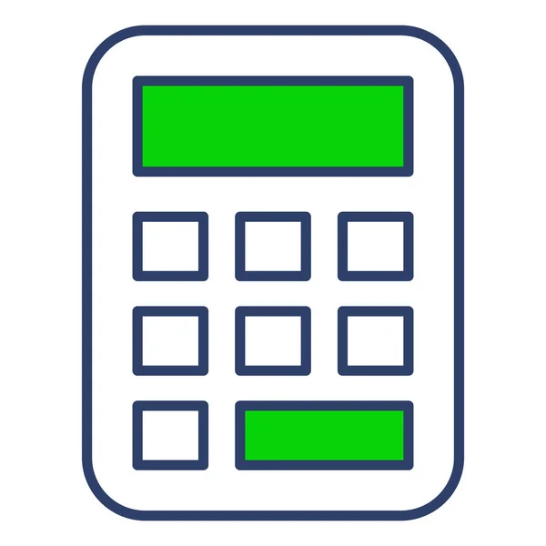 Taschenrechner Finance Related Vector Line Icon Editierbare Stroke Pixel Perfekt — Stockvektor