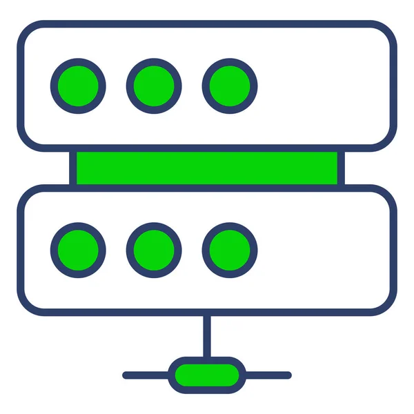 Base Datos Finanzas Relacionadas Vector Line Icon Editable Stroke Pixel — Vector de stock