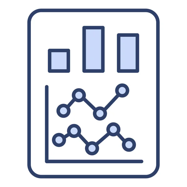 Report Finance Related Vector Line Icon Upravitelný Tah Pixel Perfektní — Stockový vektor