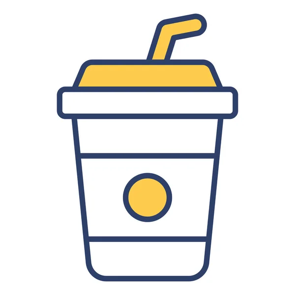 Drink Finance Related Vector Line Icon Pixel Curso Editável Perfeito — Vetor de Stock