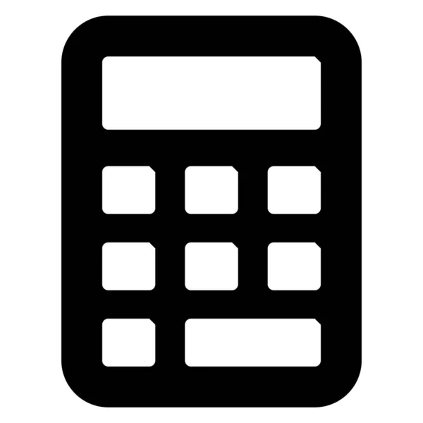 Taschenrechner Finance Related Vector Line Icon Editierbare Stroke Pixel Perfekt — Stockvektor