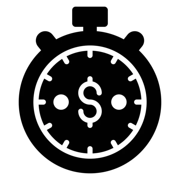 Stopwatch Finance Related Vector Line Icon Editable Stroke Pixel Perfecto — Archivo Imágenes Vectoriales