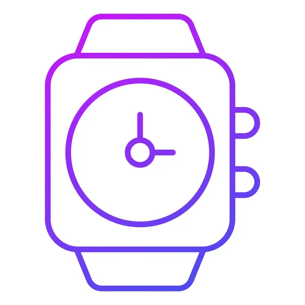 Smart Watch Finanzas Relacionadas Vector Line Icon Editable Stroke Pixel — Archivo Imágenes Vectoriales