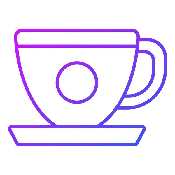 Çay Fincanı Finans Lgili Vektör Hattı Simgesi Düzenlenebilir Piksel Mükemmel — Stok Vektör